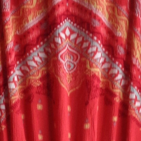 Mudd high neck pattern jumpsuit boho print lightweight 2X junior - Picture 9 of 16